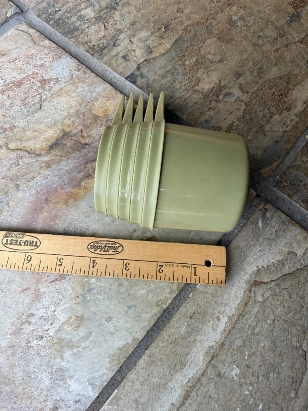 Tupperware Full Set Measuring Cups Full Set of 6 - Light Avacado Green